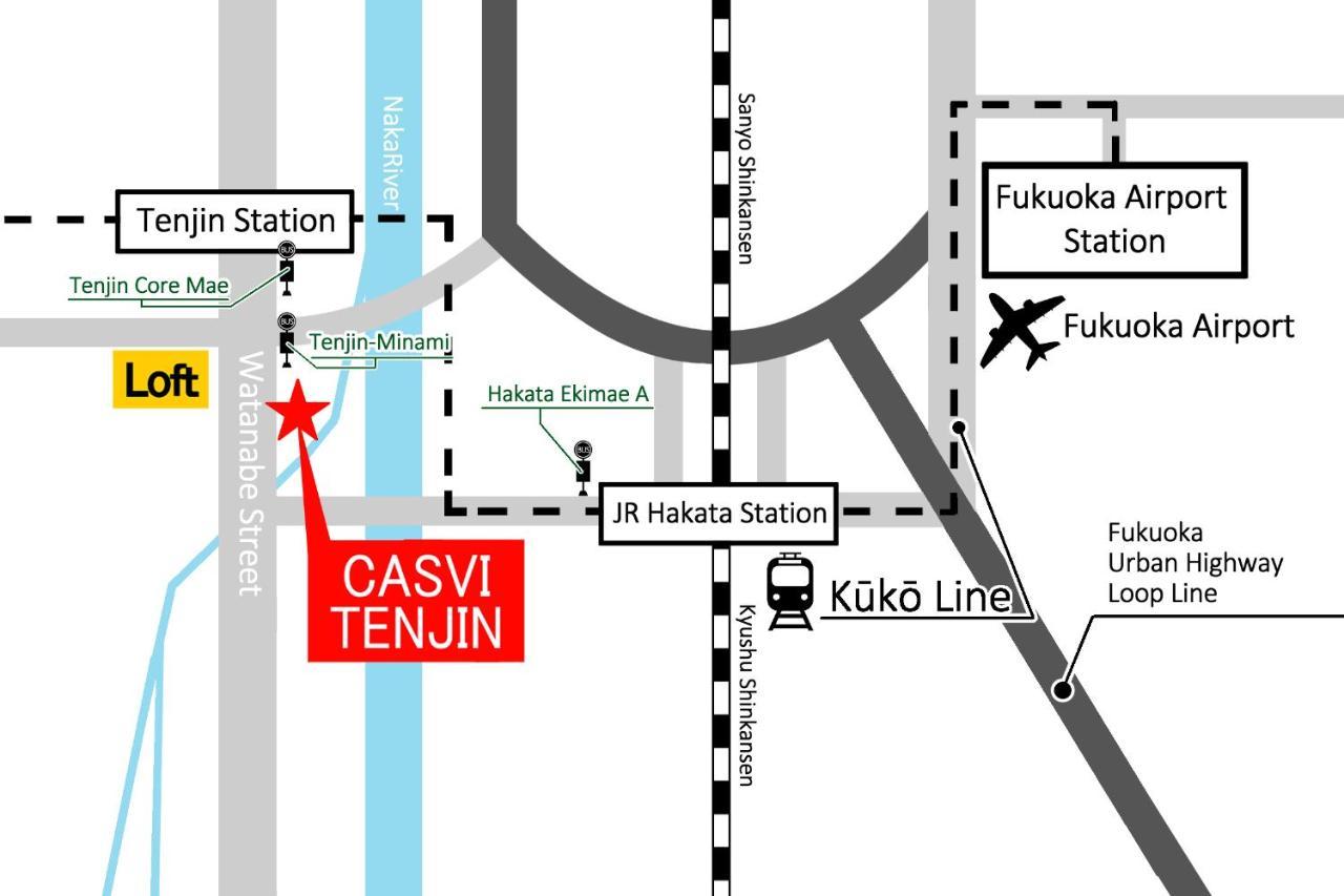 Hotel Casvi Tenjin Φουκουόκα Εξωτερικό φωτογραφία